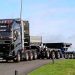 Volvo truck with many tyres