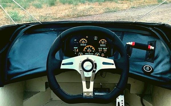 Arosa Electric Hovercraft dashboard