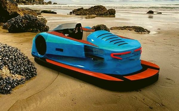 Arosa Electric Hovercraft by the beach
