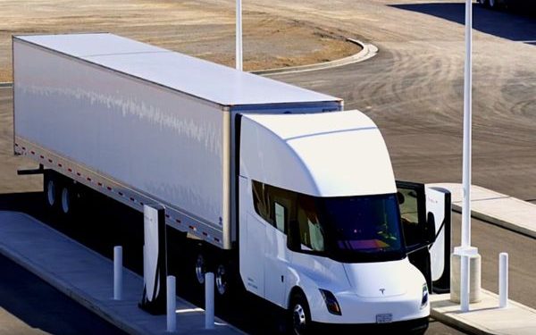 Tesla Semi Truck charging port