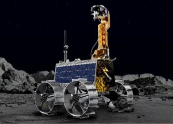 An artist’s impression of the United Arab Emirate’s Rashid rover, which was supposed to deploy to the moon. Credit nytimes/Mohammed Bin Rashid Space Center