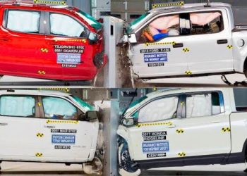 Small pick-ups IIHS crash ratings test (Photo YouTube)