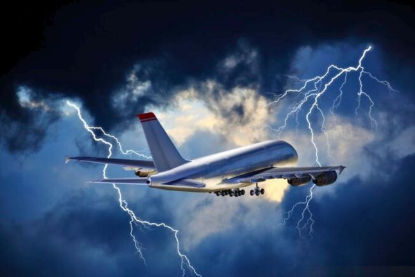 thunderstorm at Airport 