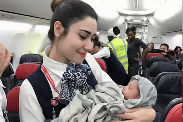 Baby born mid-flight [Turkish AirlinesEconomic Times]