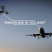 Drone and plane collission