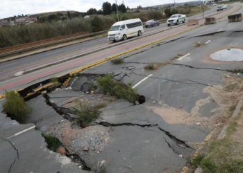 Sinkhole in Gauteng Province