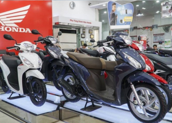 Honda motorbikes in Vietnam