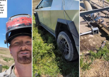 U.S. farmer Cybertruck test