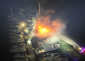 Fire Ravages Sydney Marina