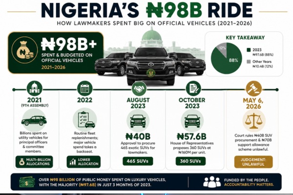 Nigerian court strikes down ₦110bn ($80.7m) lawmakers’ vehicle, allowance scheme