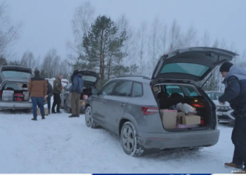 cars Seized in Latvia sent to Ukraine [DW]