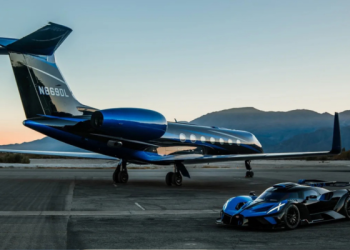 Bugatti Bolide With Gulfstream G550