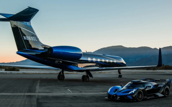 Bugatti Bolide With Gulfstream G550